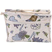 Vikye Bolsa de Tejer- Bolsa de Almacenamiento de Tela Tejida con Mango de Madera para Herramientas de Costura de Agujas…